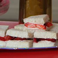 Cream Cheese & Fruit for Tea Sandwiches